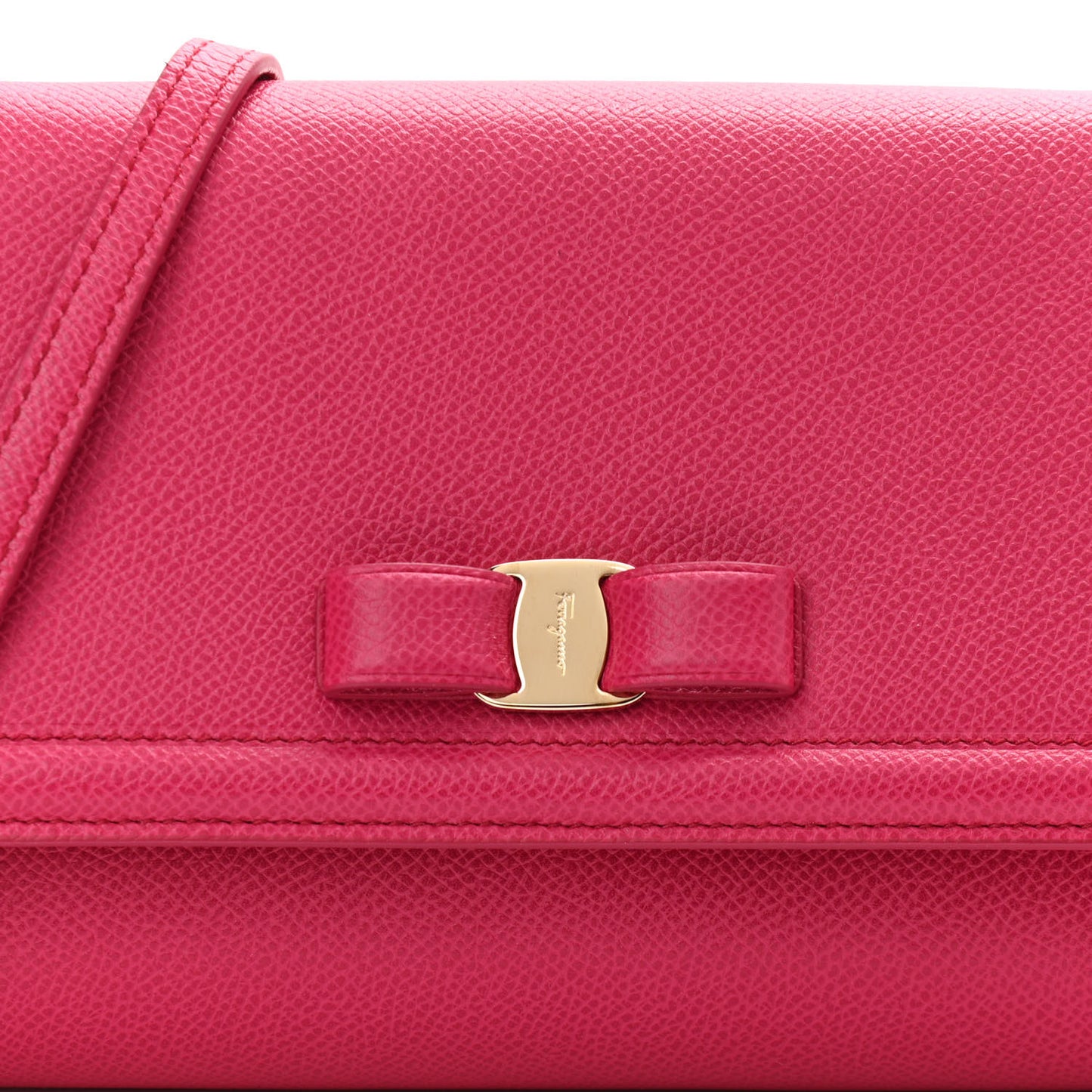 Hammered Calfskin Vara Bow Minibag Pink