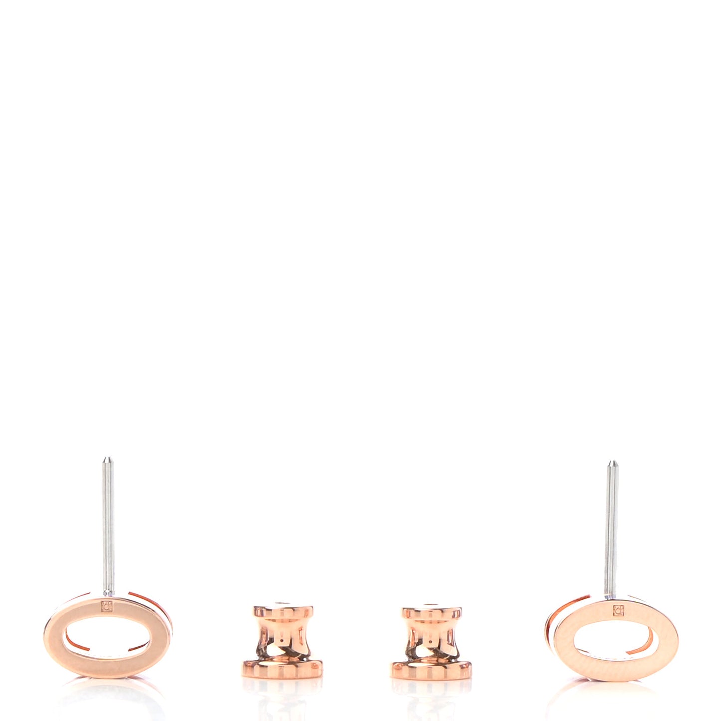 Rose Gold Lacquered Mini Pop H Earrings Lilac