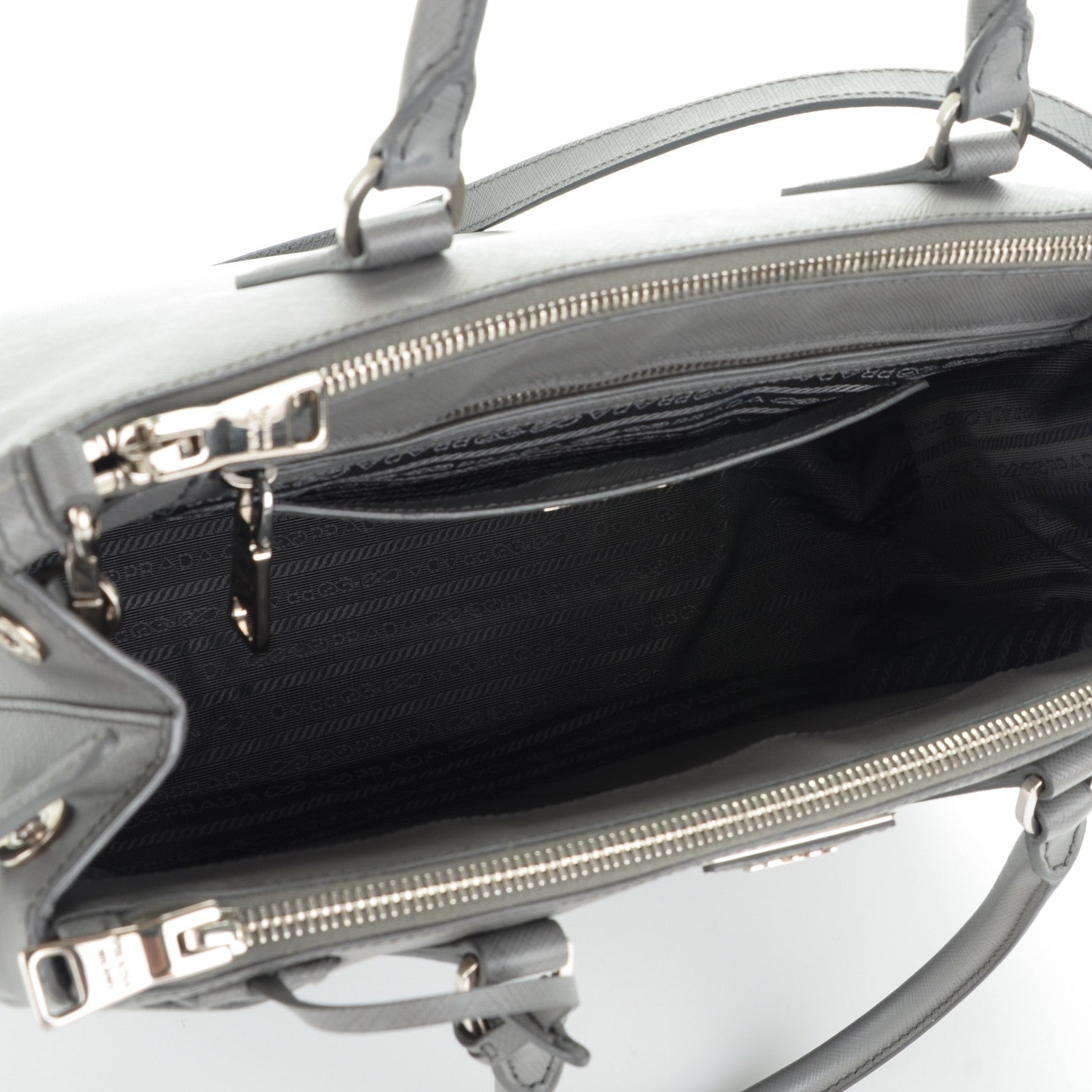 Prada Saffiano Medium Galleria Double Zip Tote Marmo 5 of 7