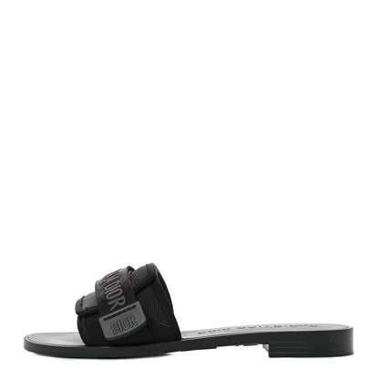 Christian Dior Technical Stretch Fabric Camouflage Dio(r)evolution Slide Sandals 35 Black Military 1 of 8
