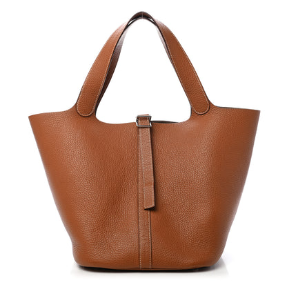 Hermes Taurillon Clemence Picotin 26 GM Gold 1 of 11
