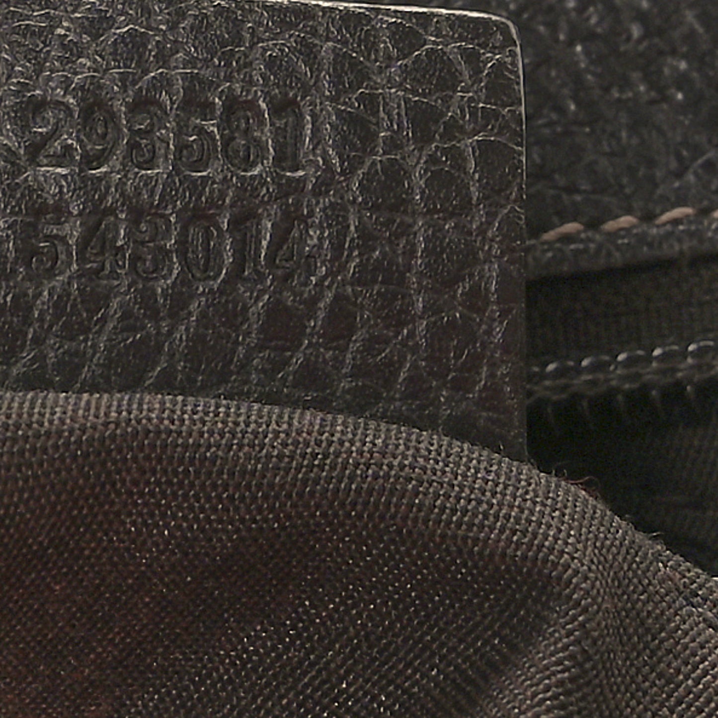 Crystal Monogram Medium Abbey Pocket Hobo Tote Dark Brown