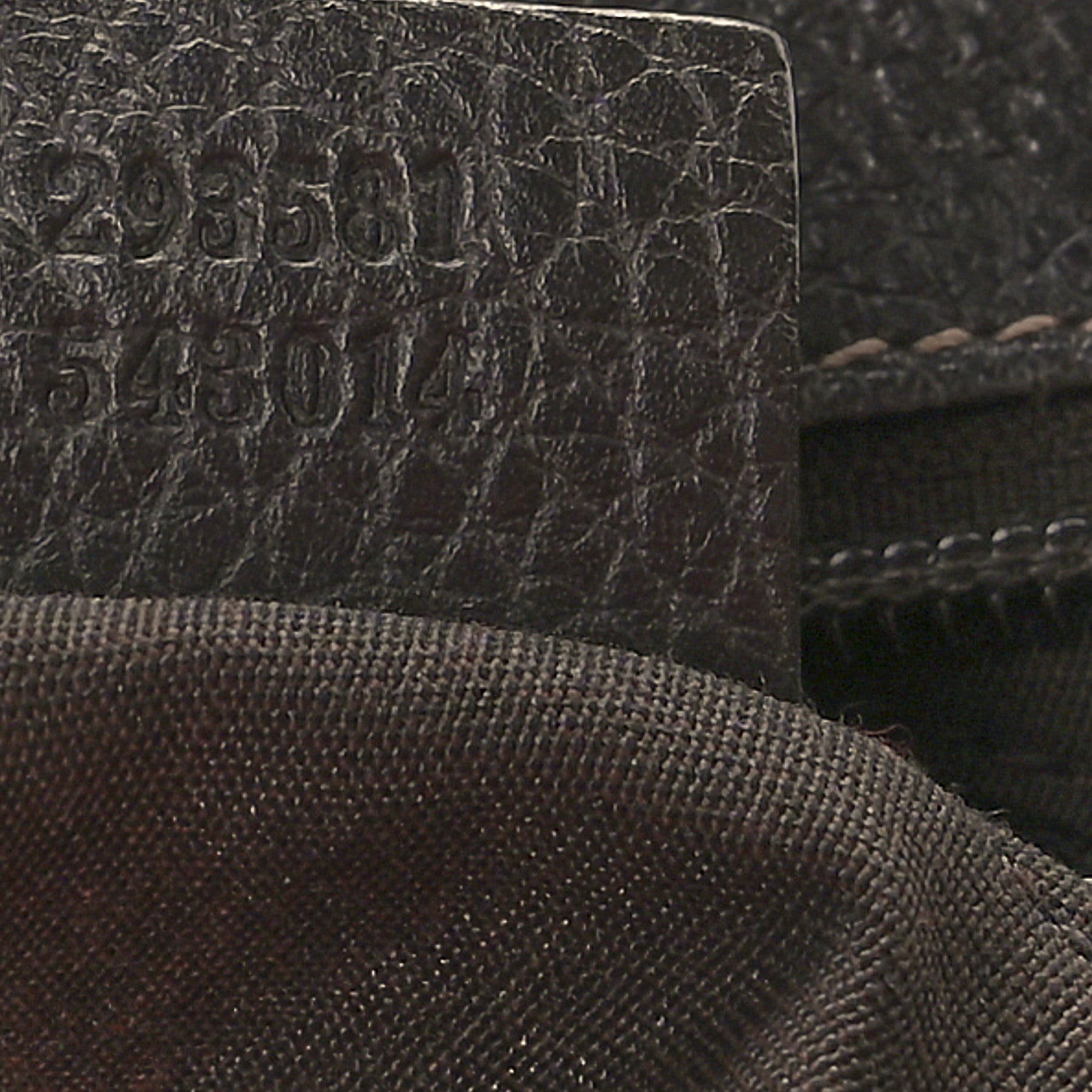 Gucci Crystal Monogram Medium Abbey Pocket Hobo Tote Dark Brown 7 of 11