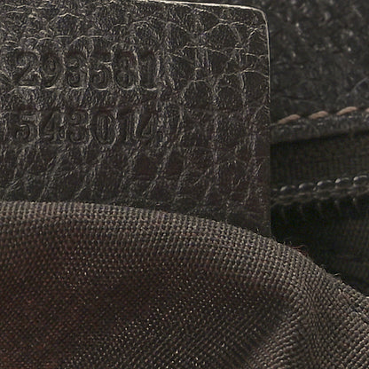 Gucci Crystal Monogram Medium Abbey Pocket Hobo Tote Dark Brown 7 of 11