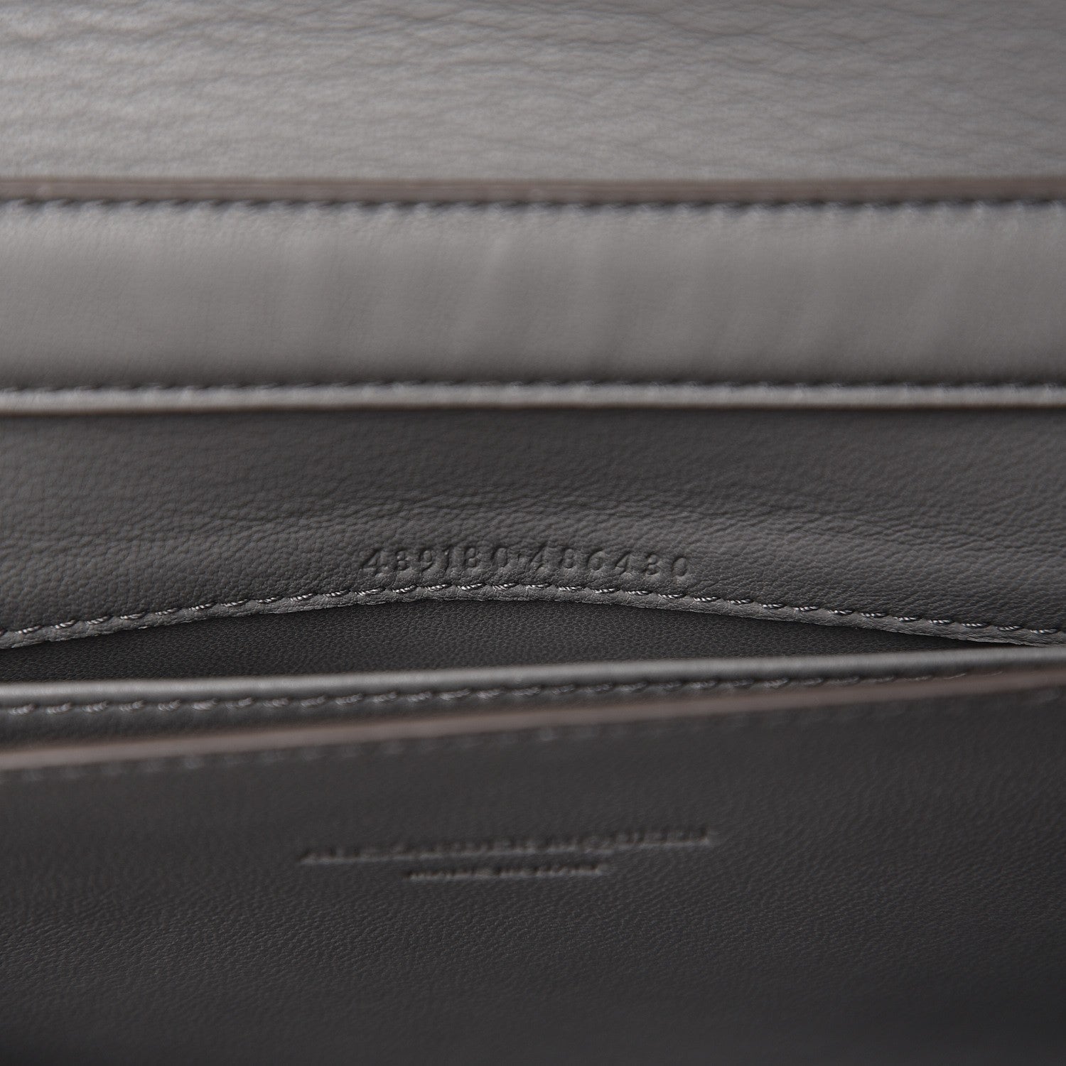 Alexander McQueen Calfskin Insignia Pouch Grey 7 of 9