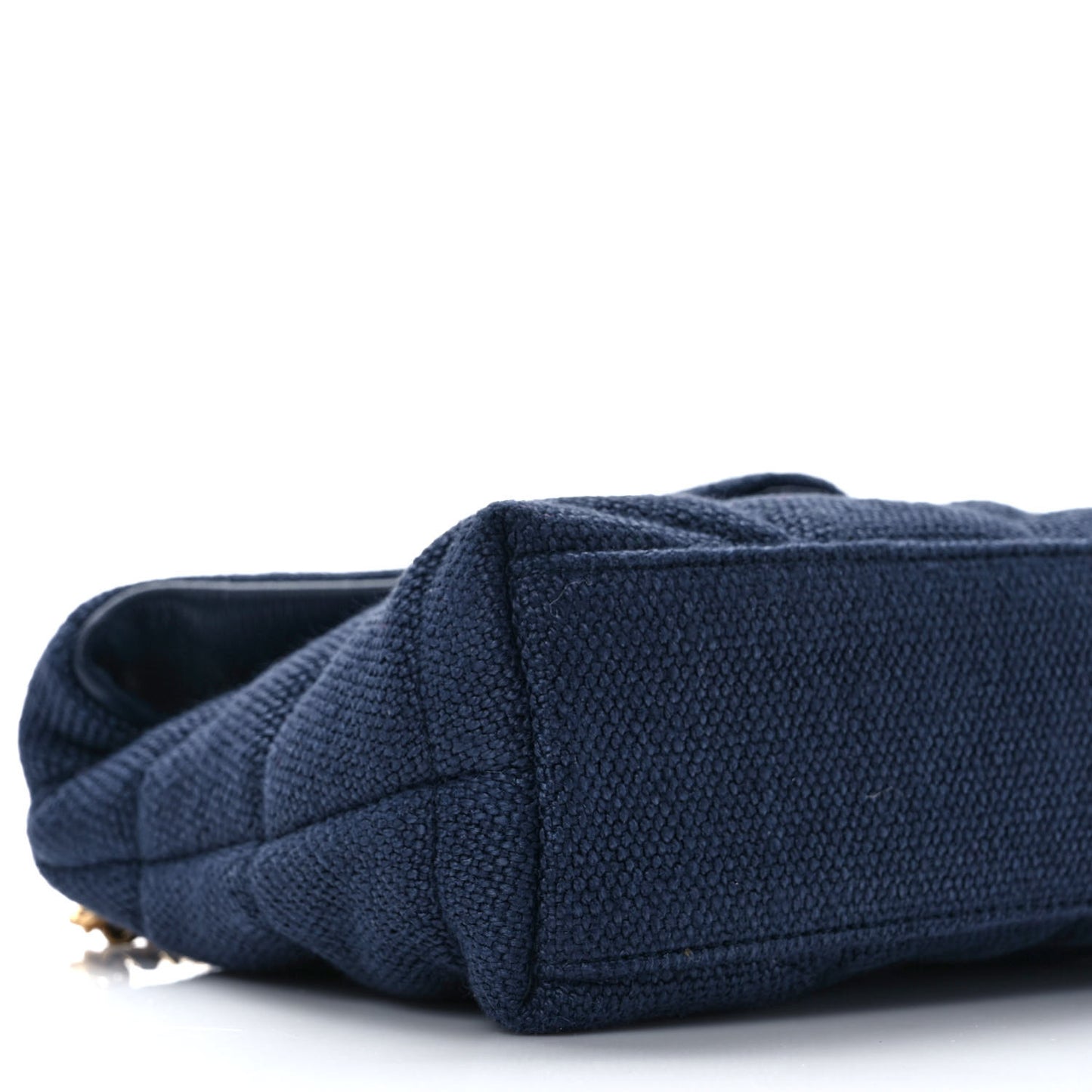 Canvas Quilted Toy Loulou Puffer Monogram Chain Satchel Deep Marine