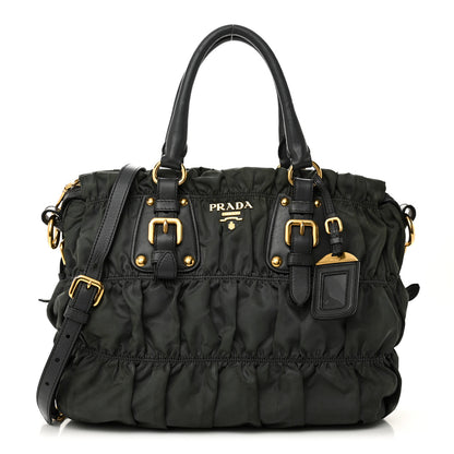 Prada Tessuto Nylon Gaufre Tote Fumo 1 of 9