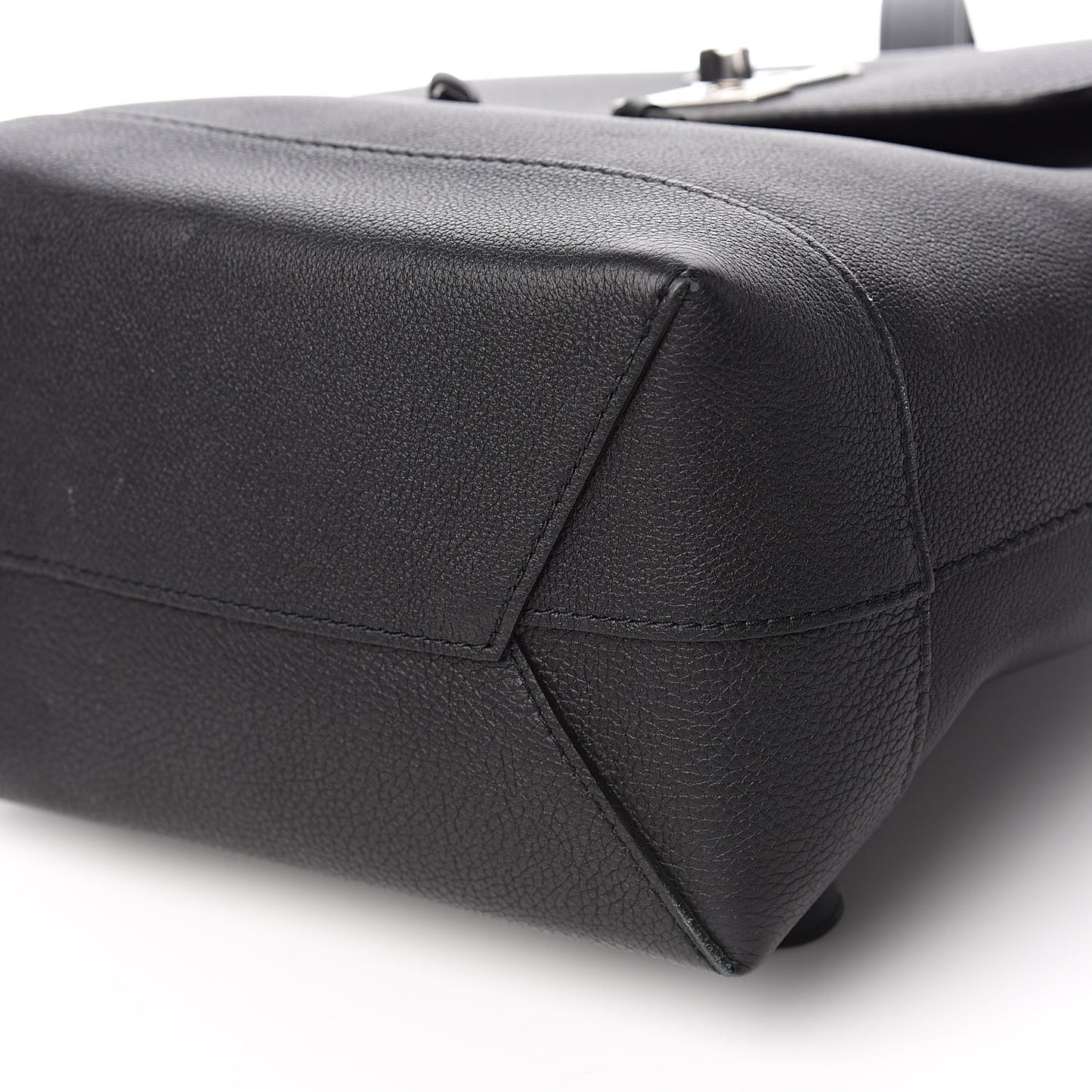 Calfskin Lockme Backpack Black