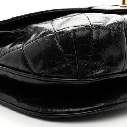 Chanel Glazed Calfskin Quilted Medium Bubble CC Flap Black 9 of 10