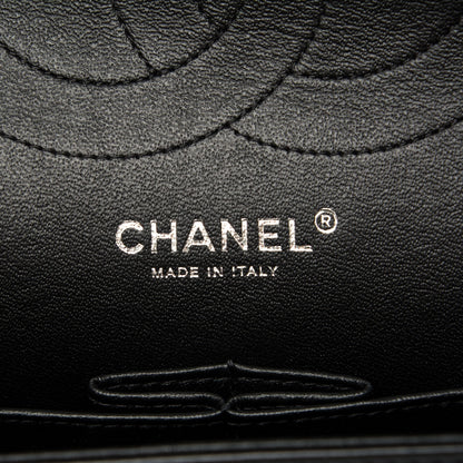 Chanel Lambskin Chevron Quilted Jumbo Double Flap So Black 6 of 9
