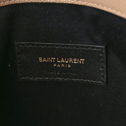 Saint Laurent Grain De Poudre Uptown Pouch Dark Beige 6 of 9