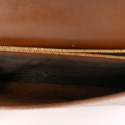 Gucci GG Supreme Monogram Azalea Calfskin Horsebit 1955 Wallet On Chain Beige Ebony Brown Sugar 5 of 9