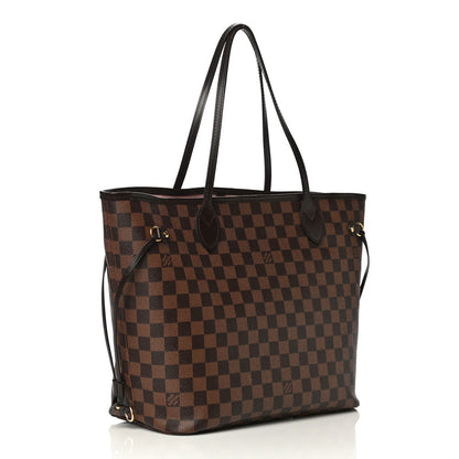 Louis Vuitton Damier Ebene Neo Neverfull MM Rose Ballerine 4 of 13