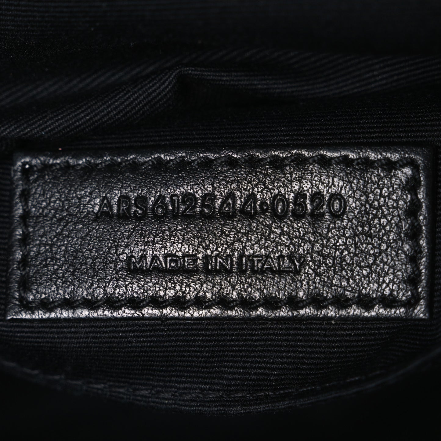Calfskin Matelasse Monogram Monochrome Lou Camera Bag Black