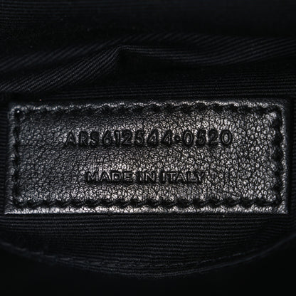 Saint Laurent Calfskin Matelasse Monogram Monochrome Lou Camera Bag Black 7 of 13