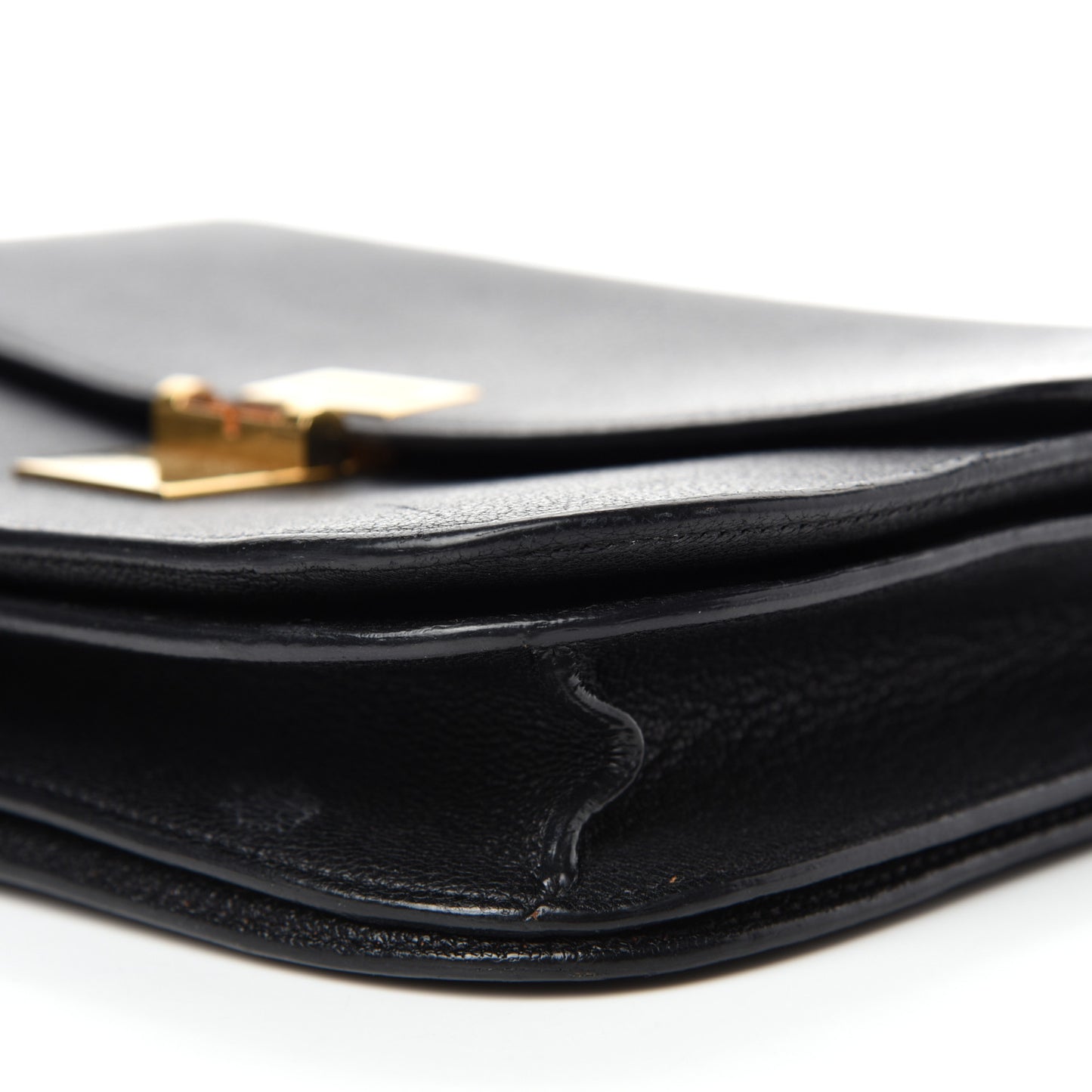 Goatskin Medium Classic Box Flap Bag Black