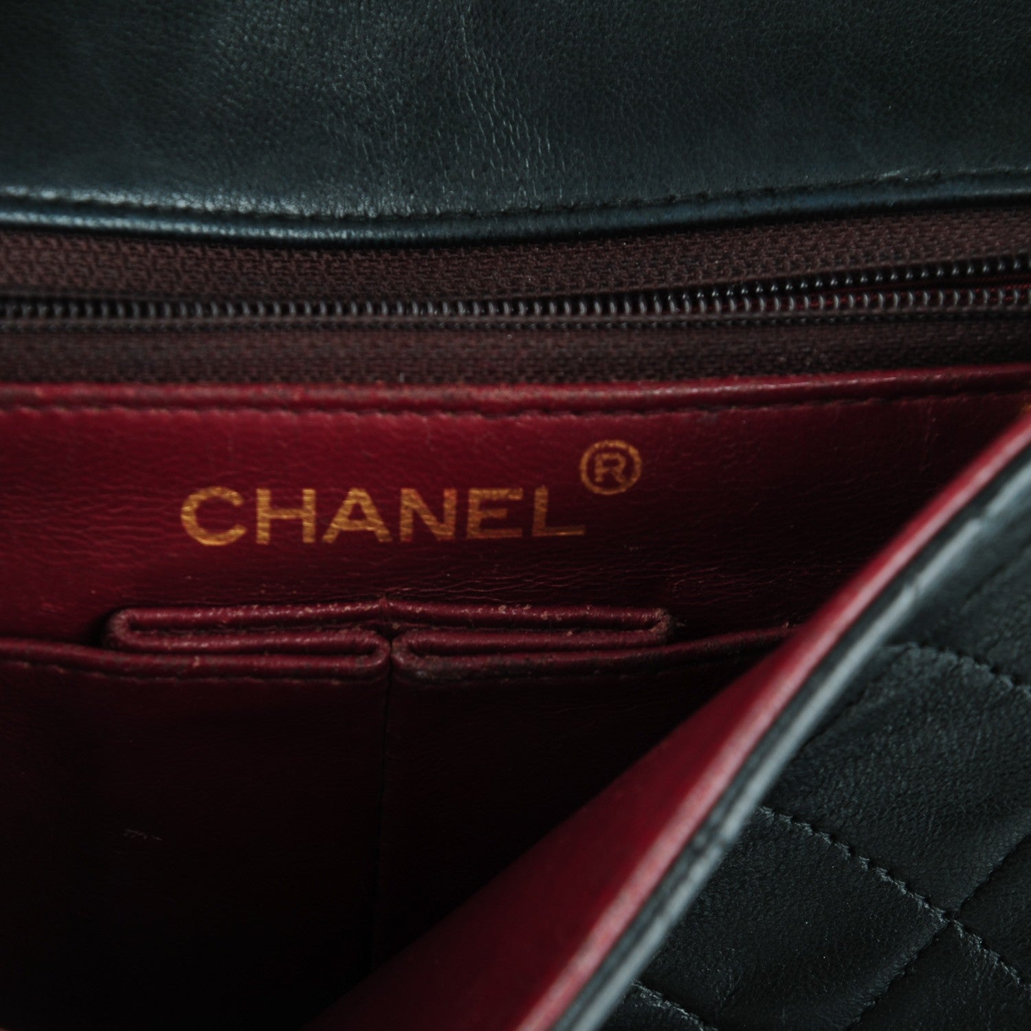 Chanel Lambskin Quilted Mini Square Flap Black 7 of 10