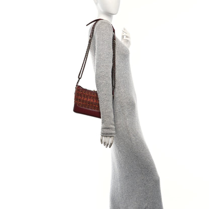 Chanel Tweed Calfskin Small Gabrielle Hobo Burgundy 2 of 10
