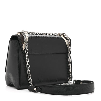Louis Vuitton Epi Monogram Twist Shoulder Bag MM Black 4 of 11