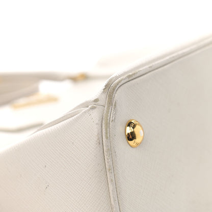 Prada Saffiano Medium Galleria Double Zip Tote Bianco 10 of 19