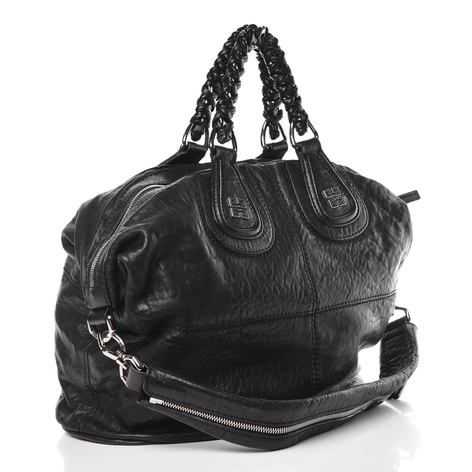 Givenchy Wrinkled Lambskin Large Chain Wrap Nightingale Black 4 of 12