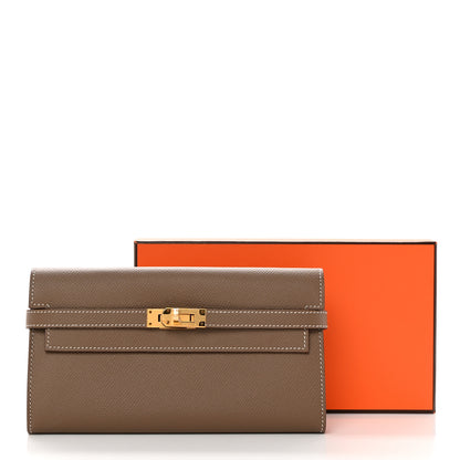 Hermes Epsom Kelly Longue Wallet Etoupe 10 of 10