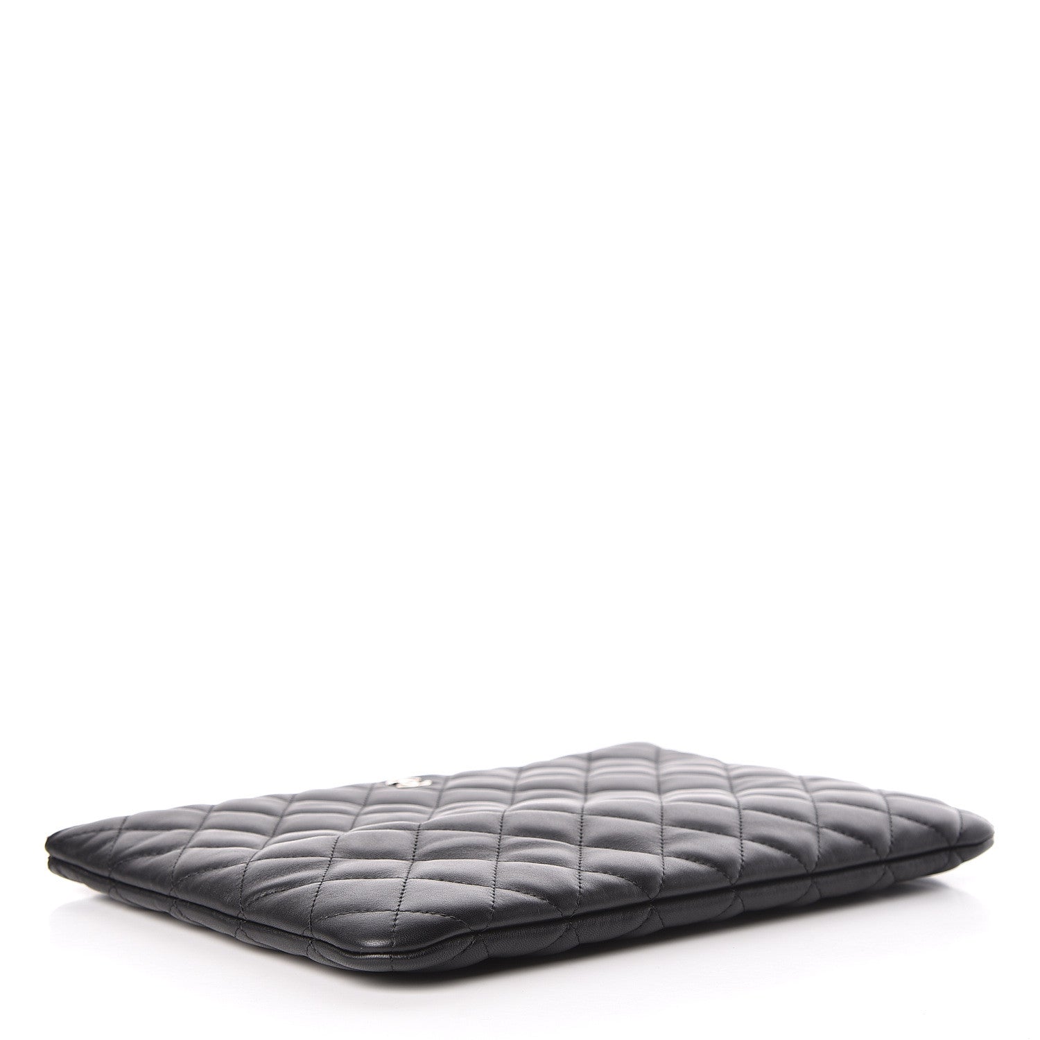 Chanel Lambskin Quilted Medium Cosmetic Case Black 4 of 11