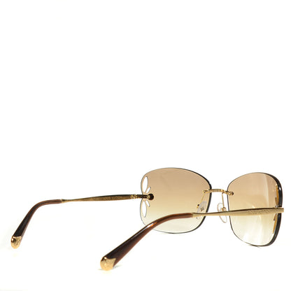 Louis Vuitton Lily Sunglasses Z0371U Brown Glitter 2 of 5