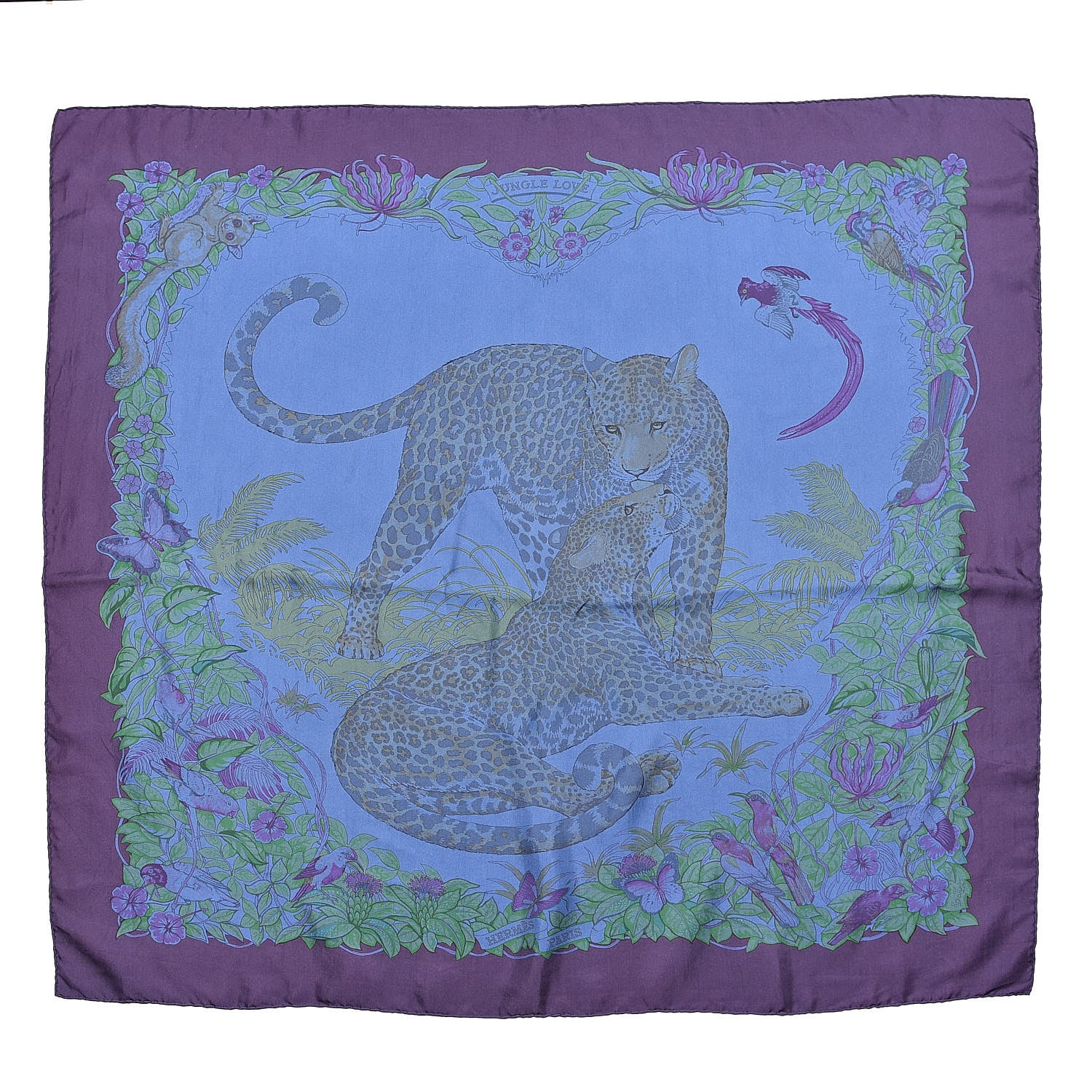 Hermes Silk Jungle Love Scarf 90 1 of 6