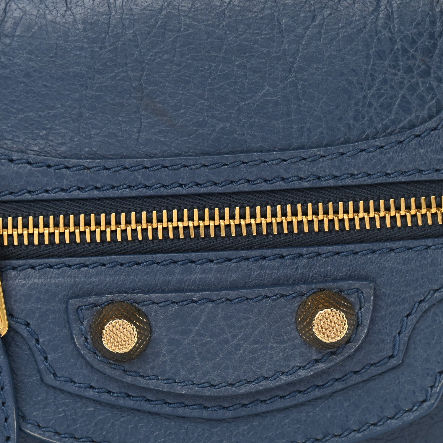 Balenciaga Agneau Giant 12 Gold Hardware Traveler Convertible Backpack Bleu Persan 11 of 11