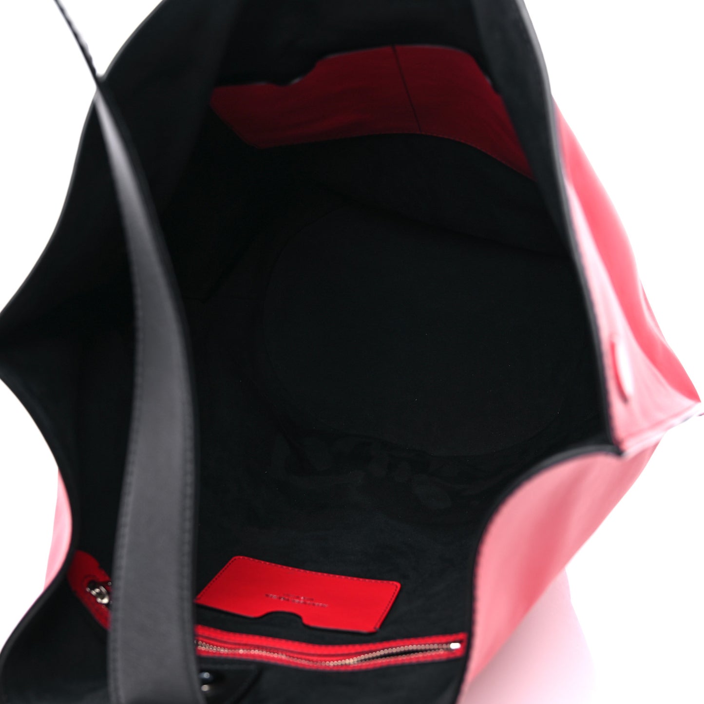Calfskin Butterfly Bag Red Black