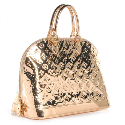 Louis Vuitton Monogram Miroir Alma MM Gold 3 of 8