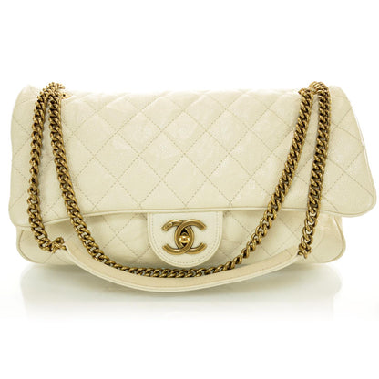 Chanel Caviar Quilted Large Shiva Flap Ivory 1 of 10
