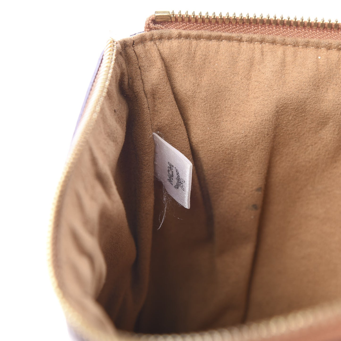 Visetos Medium Stark Wristlet Pouch Cognac