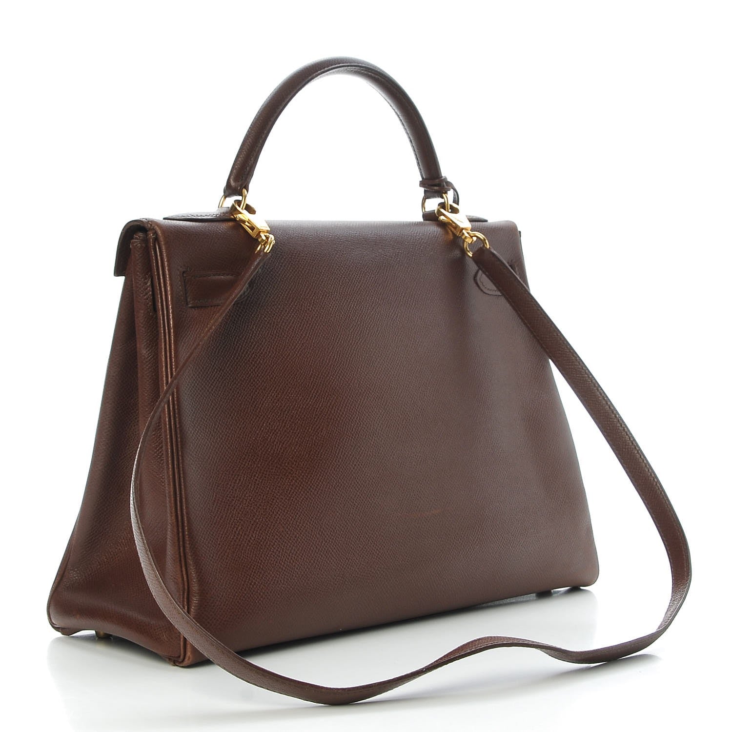 Hermes Courchevel Kelly Retourne 32 Chocolate 2 of 44