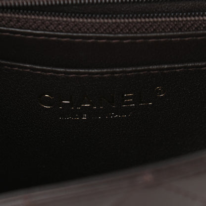 Chanel Lambskin Quilted Mini Rectangular Flap Dark Brown 6 of 9