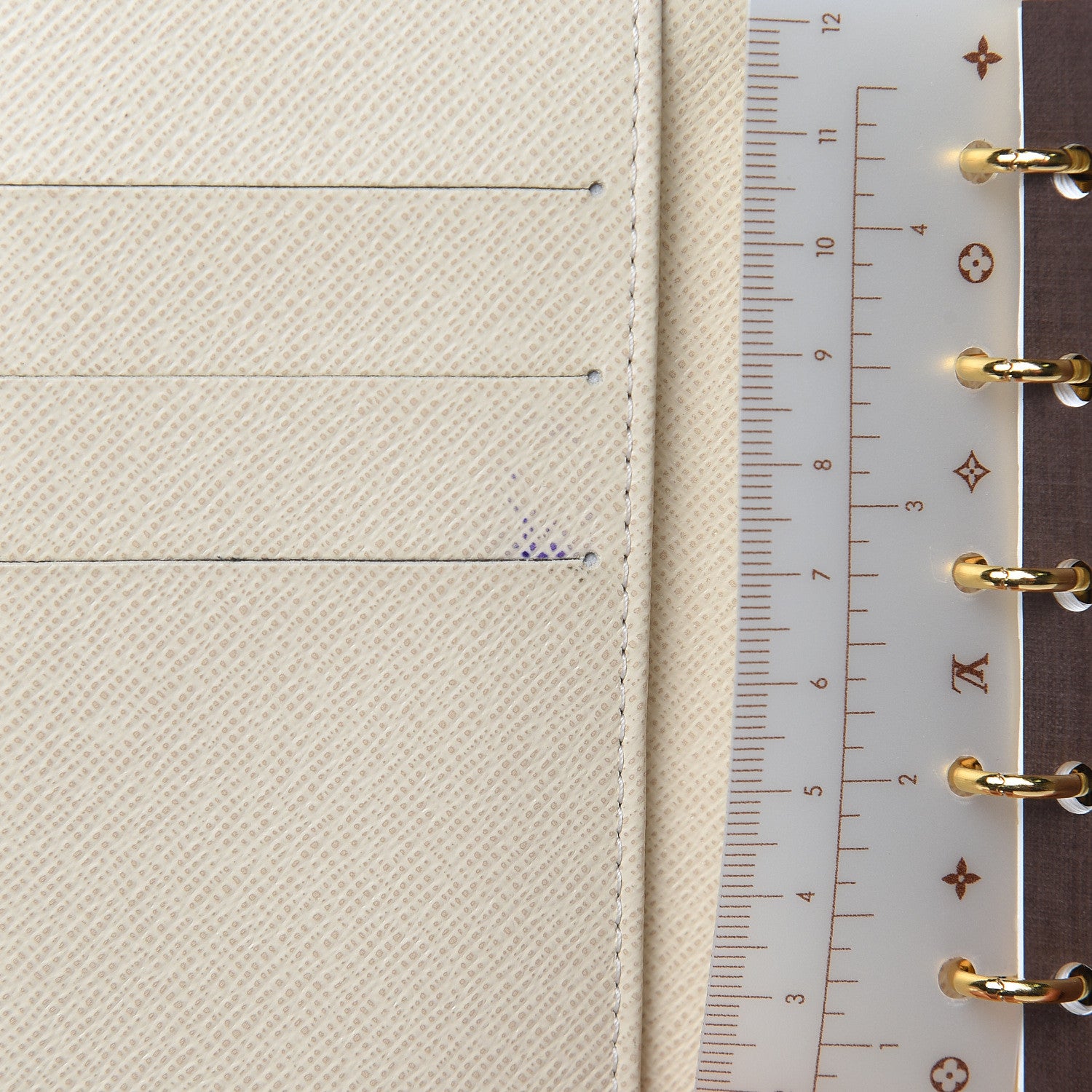 Louis Vuitton Damier Azur Small Ring Agenda Cover 7 of 7