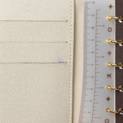 Louis Vuitton Damier Azur Small Ring Agenda Cover 7 of 7