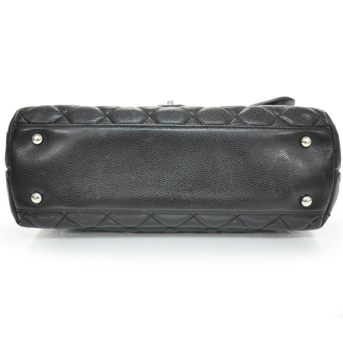 Caviar Kelly Jumbo Flap Bag Black SHW