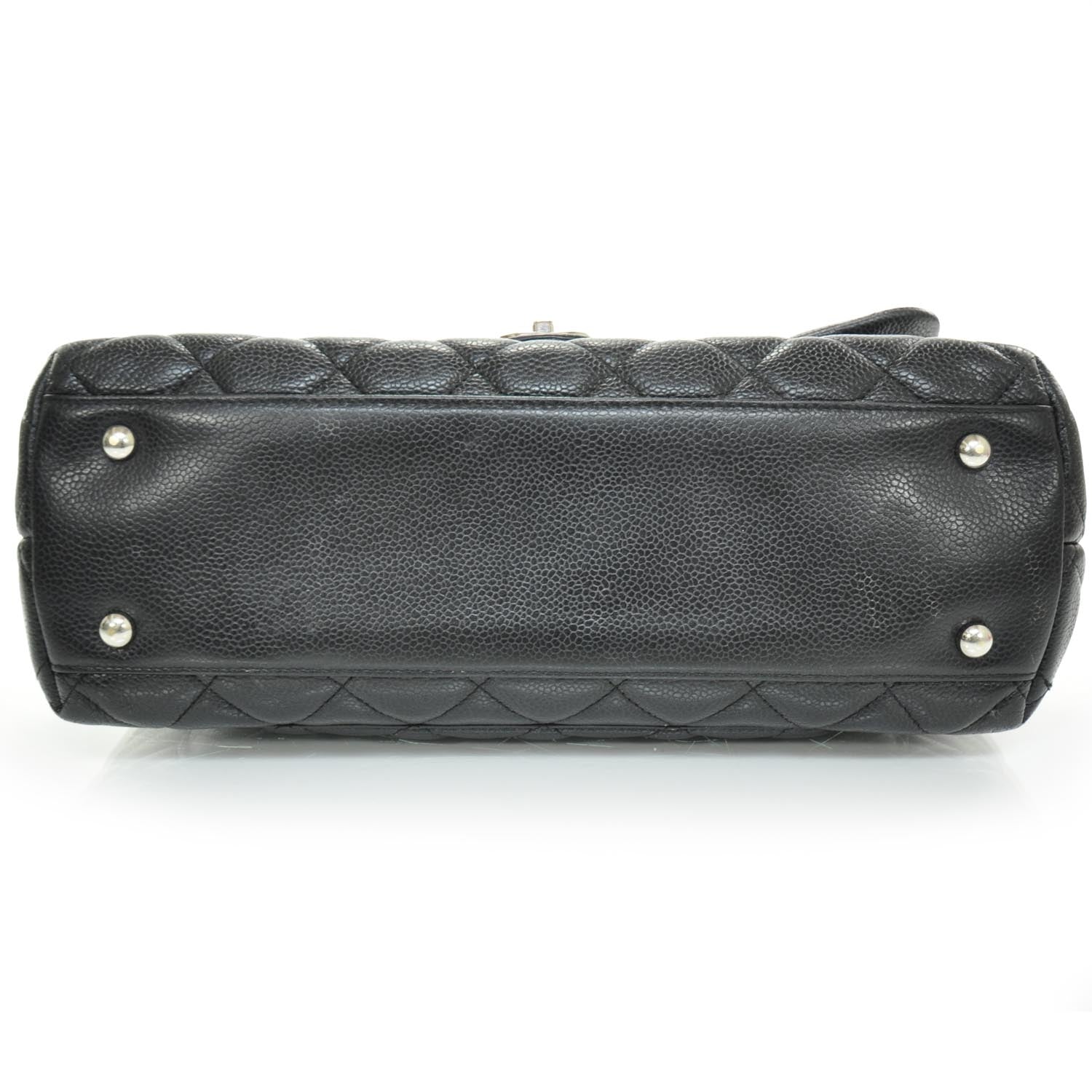 Chanel Caviar Kelly Jumbo Flap Bag Black SHW 5 of 10