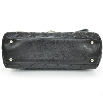 Chanel Caviar Kelly Jumbo Flap Bag Black SHW 5 of 10