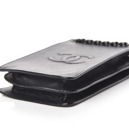 Chanel Calfskin CC Phone Holder Crossbody Black 9 of 10