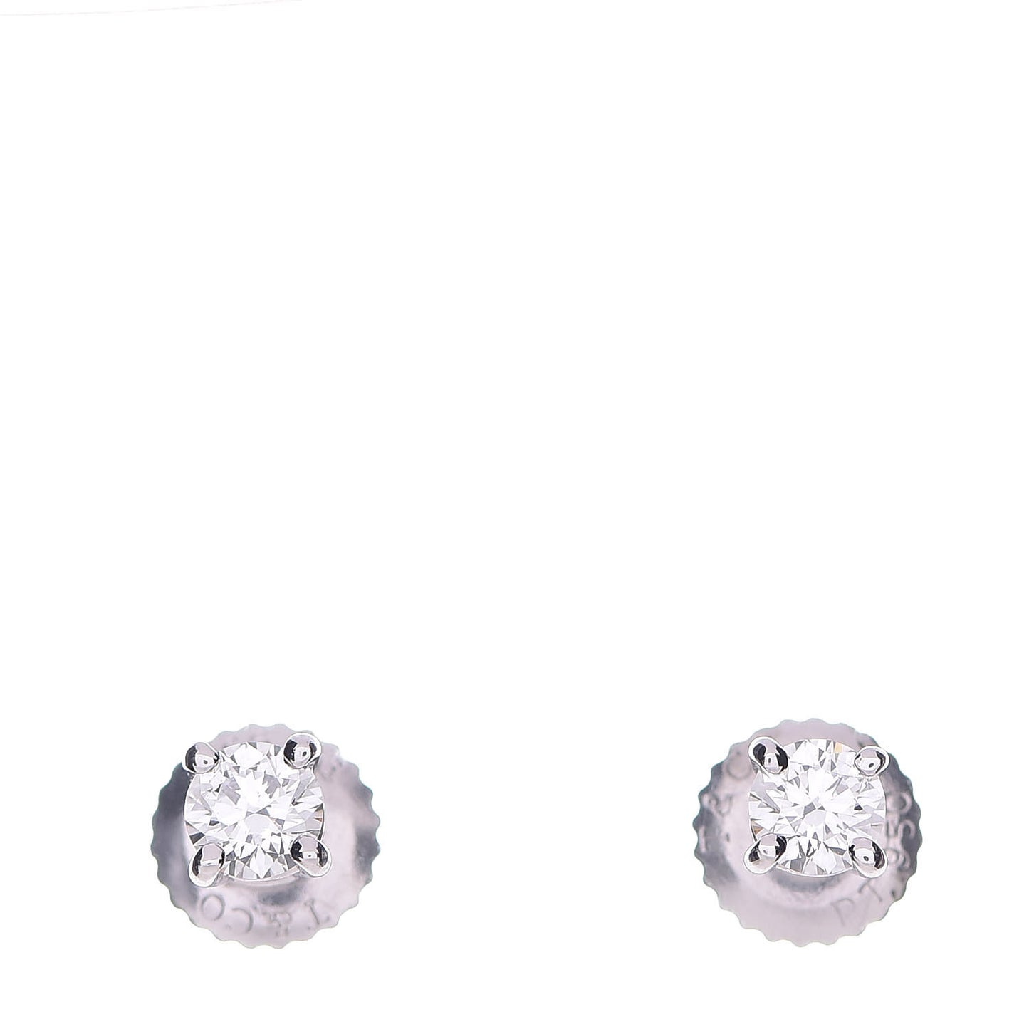 Platinum Diamond .28ctw Solitaire Earrings