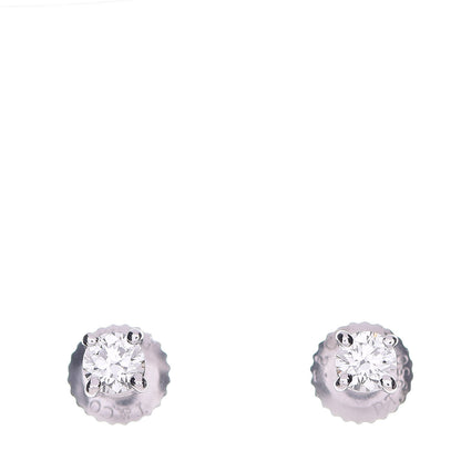Tiffany Platinum Diamond .28ctw Solitaire Earrings 1 of 4
