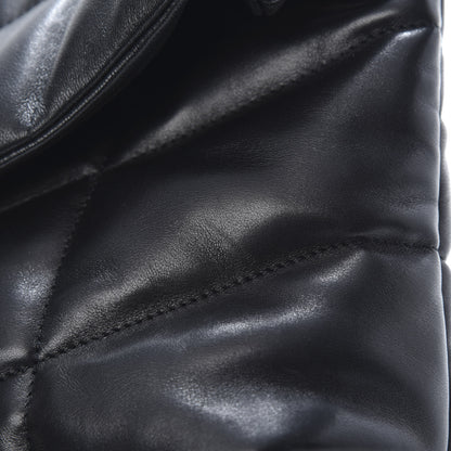 Saint Laurent Lambskin Quilted Small Loulou Puffer Monogram Chain Satchel Black 10 of 10