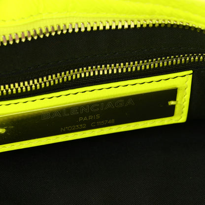 Balenciaga Agneau Classic Silver Hardware City Jaune Fluo 7 of 11