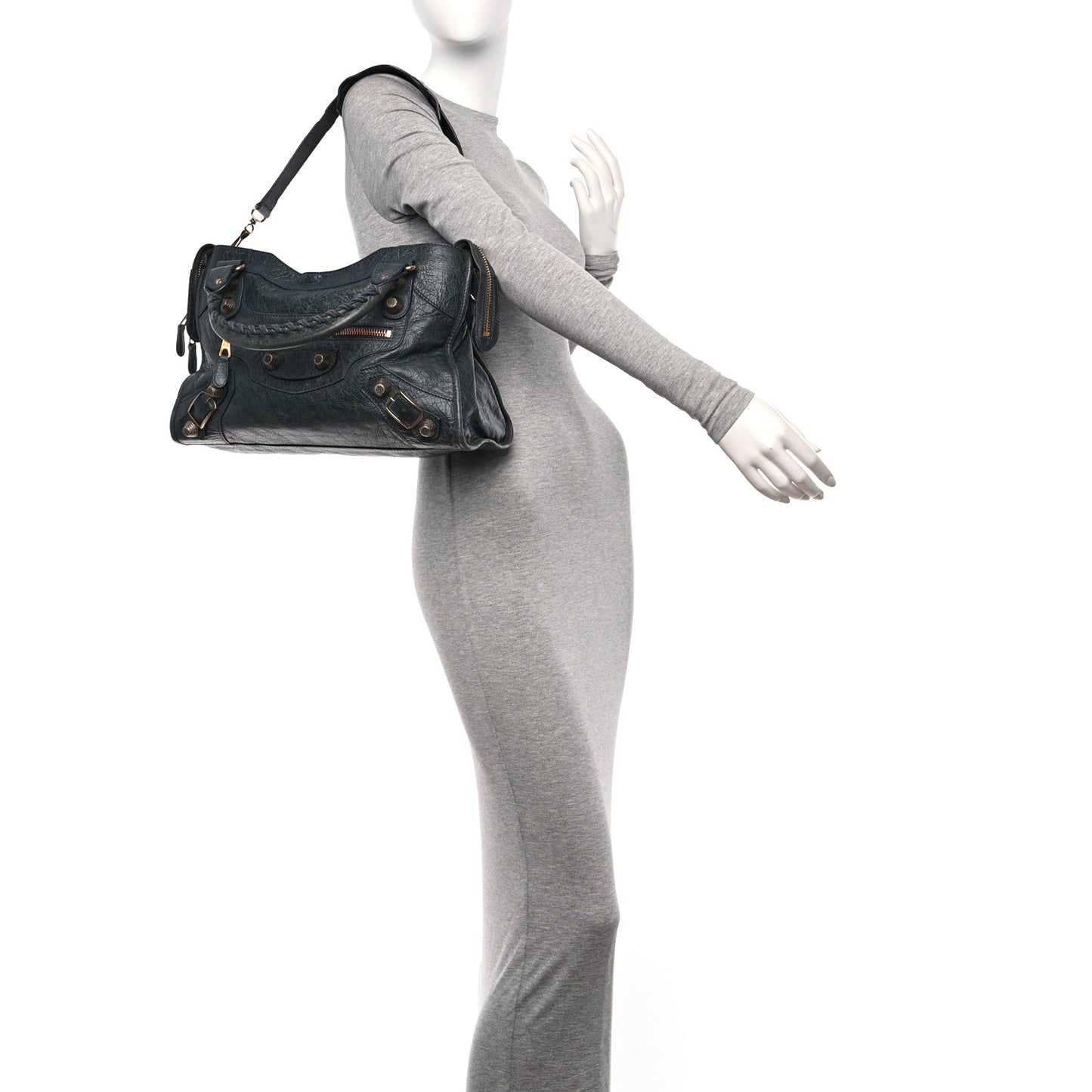 Agneau Giant 21 Rose Gold Hardware City Anthracite