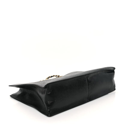 Chanel Shiny Aged Calfskin Shopping Bag Black 4 of 12