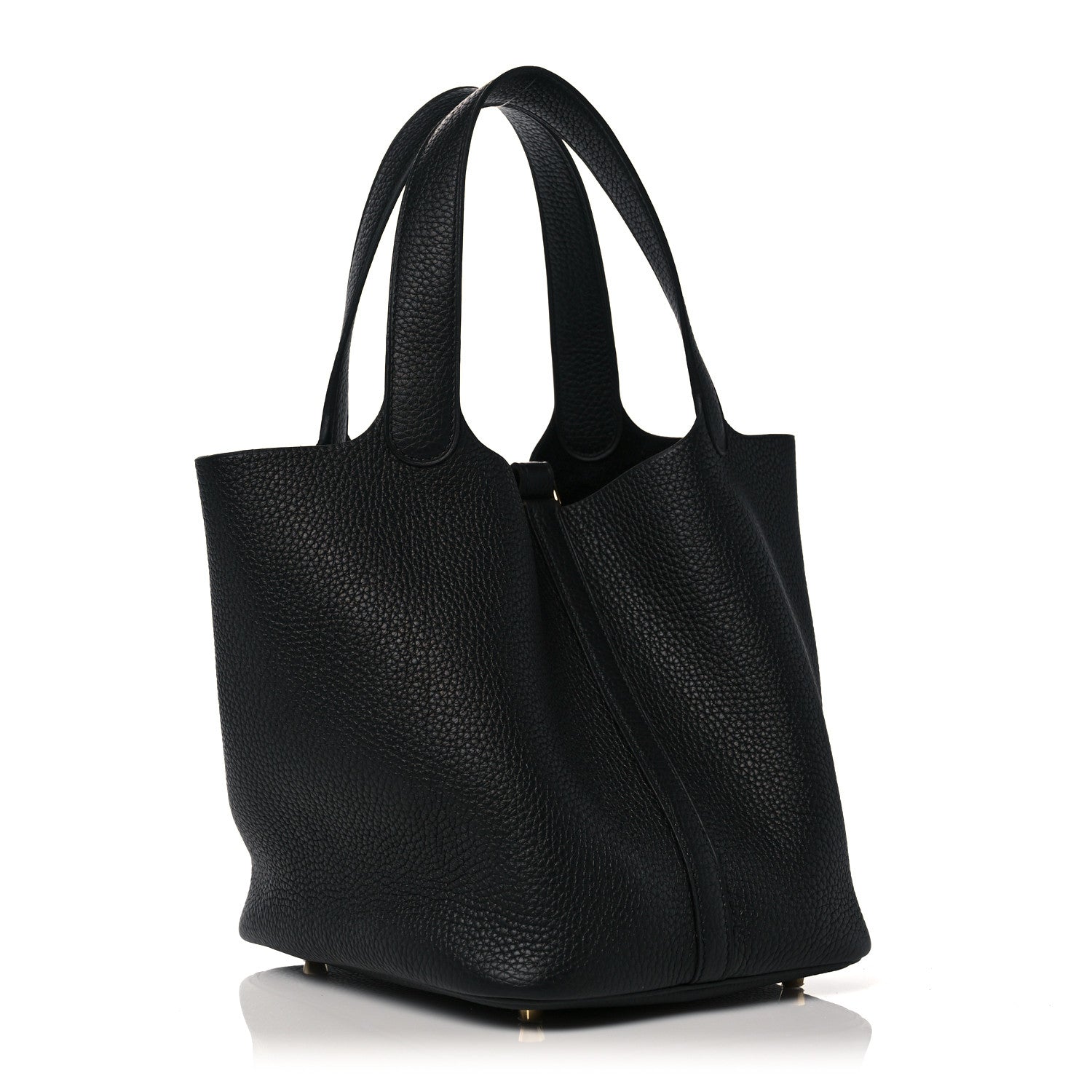 Hermes Taurillon Clemence Picotin Lock 22 MM Black 2 of 9