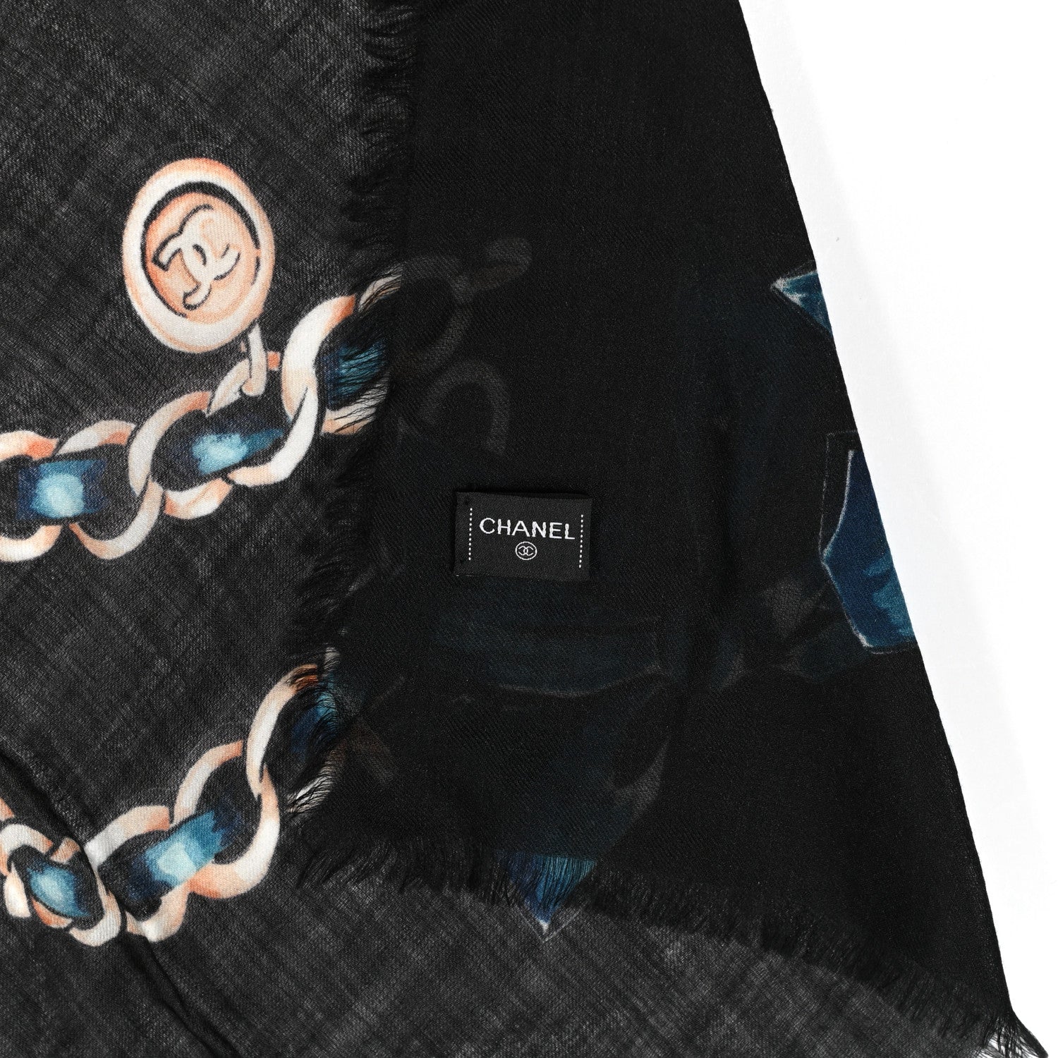 Chanel Silk CC Accessories Scarf Multicolor 2 of 3